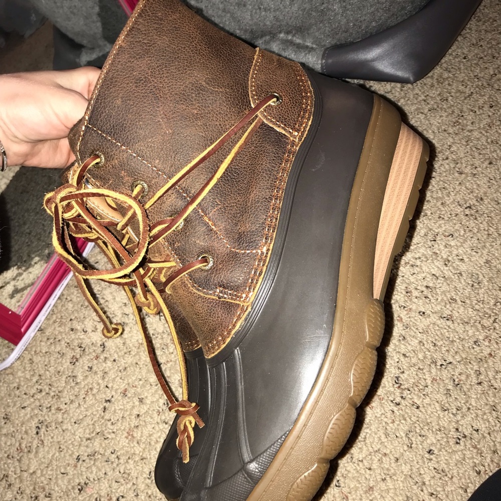 Never worn sperry duck boots size 10